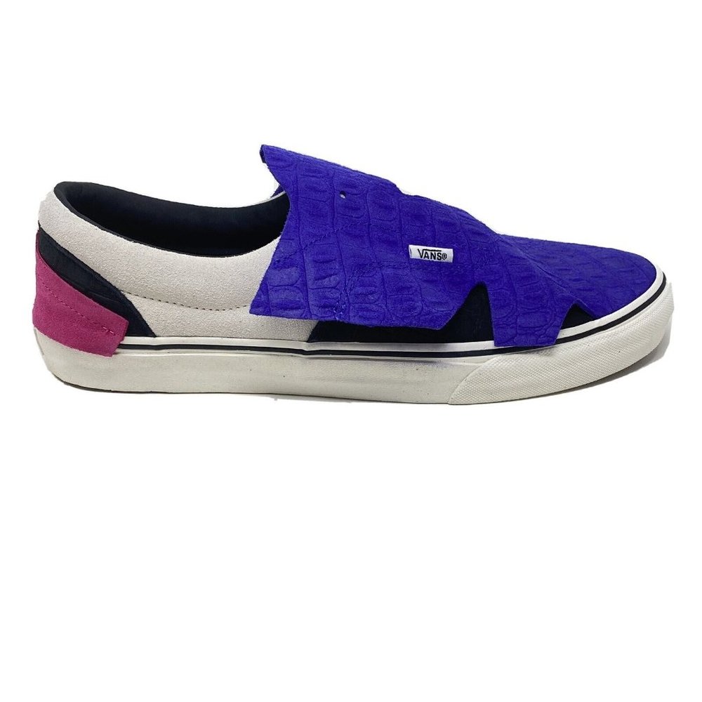 Vans Era Origami Emboss Croc Men's 12 Purple White Pink Skate Shoes New